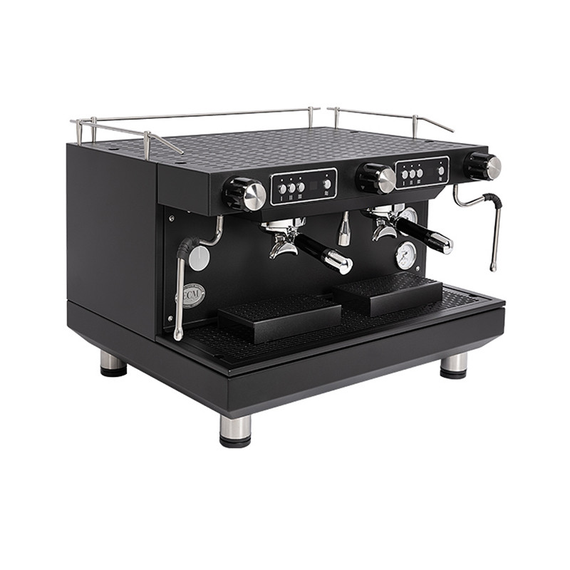 ECM Compact HX-2 PID  Proffesionel 2 Gr. Sort Espressomaskine Inkl. Eureka Atom W 75 Mat Sort Espressokværn