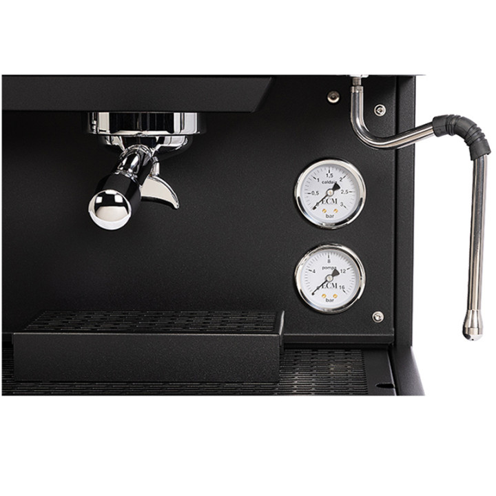 ECM Compact HX-2 PID  Proffesionel 2 Gr. Sort Espressomaskine Inkl. Eureka Atom W 75 Mat Sort Espressokværn