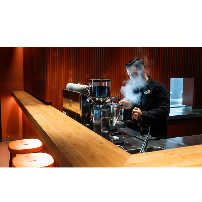ECM Elektronika Profi Due 2GR. Espressomaskine Inkl. Eureka Atom W 75 Chrome Espressokværn