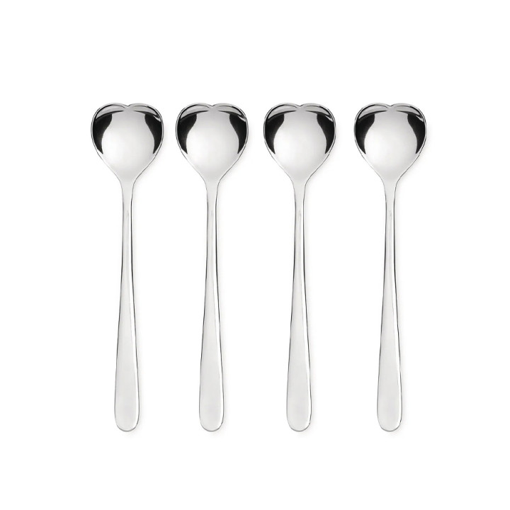 Alessi Hjerteformede Isskeer 4 stk
