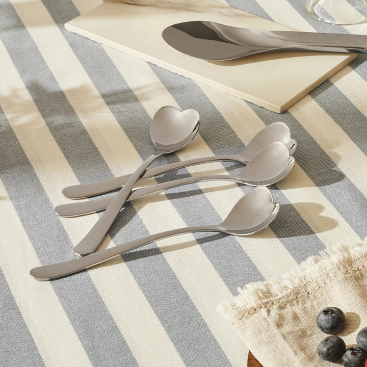 Alessi Hjerteformede Isskeer 4 stk
