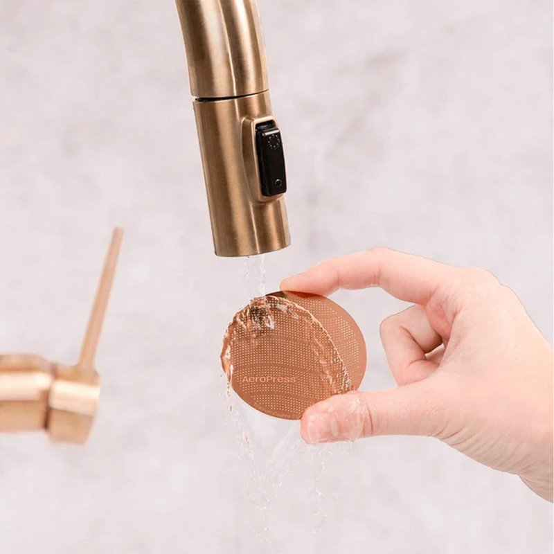 Aeropress Gold Tone Genbrugeligt Filter Rustfrit Stål