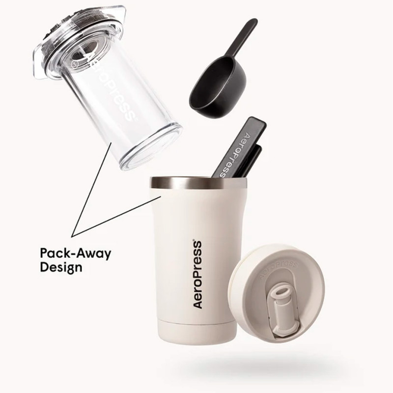 AeroPress Go Plus Creme Rejsebrygger