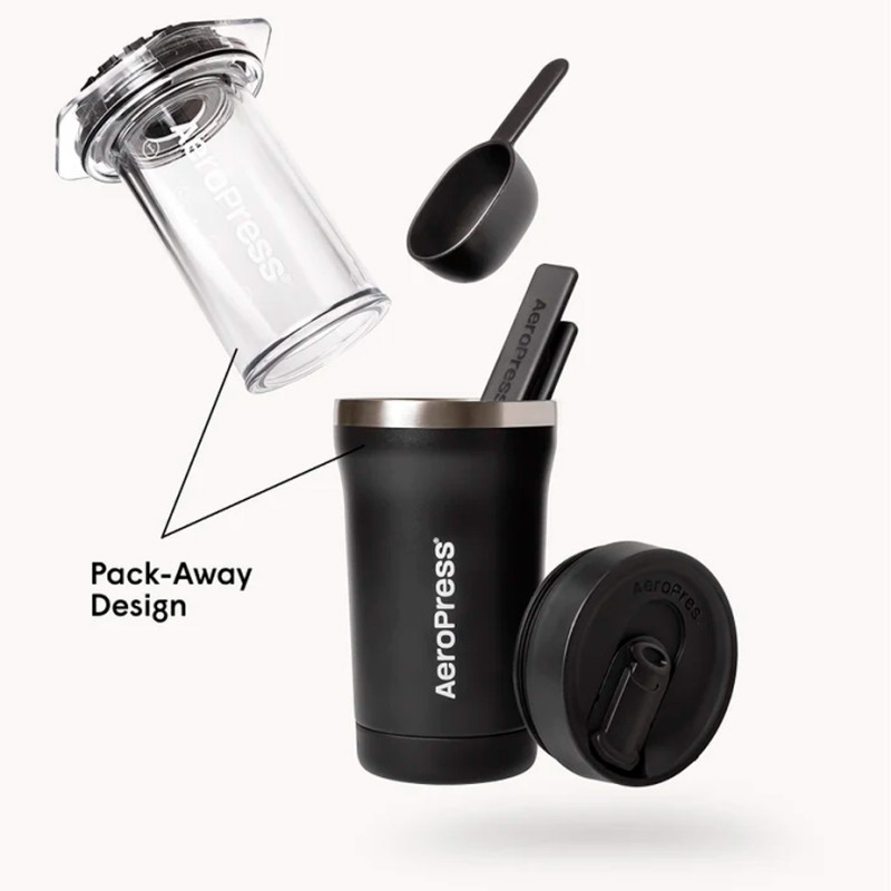AeroPress Go Plus Sort Rejsebrygger