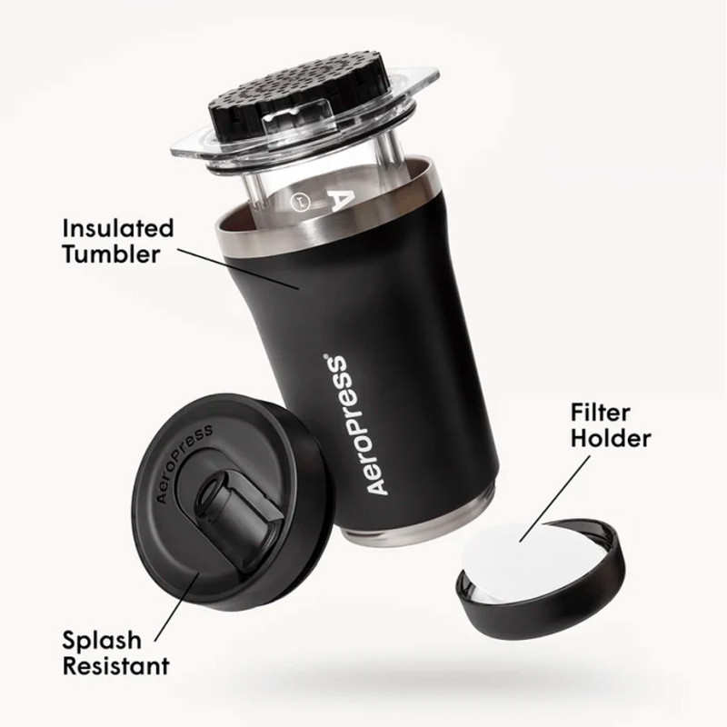 AeroPress Go Plus Sort Rejsebrygger