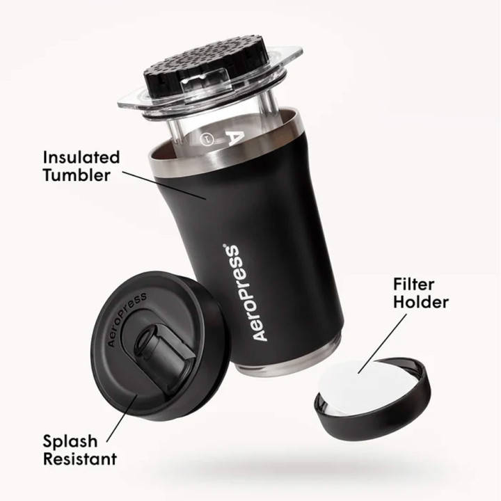 AeroPress Go Plus Sort Rejsebrygger