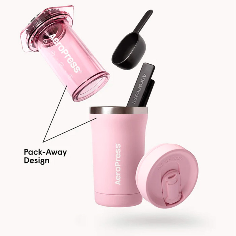 AeroPress Go Plus Pink Rejsebrygger
