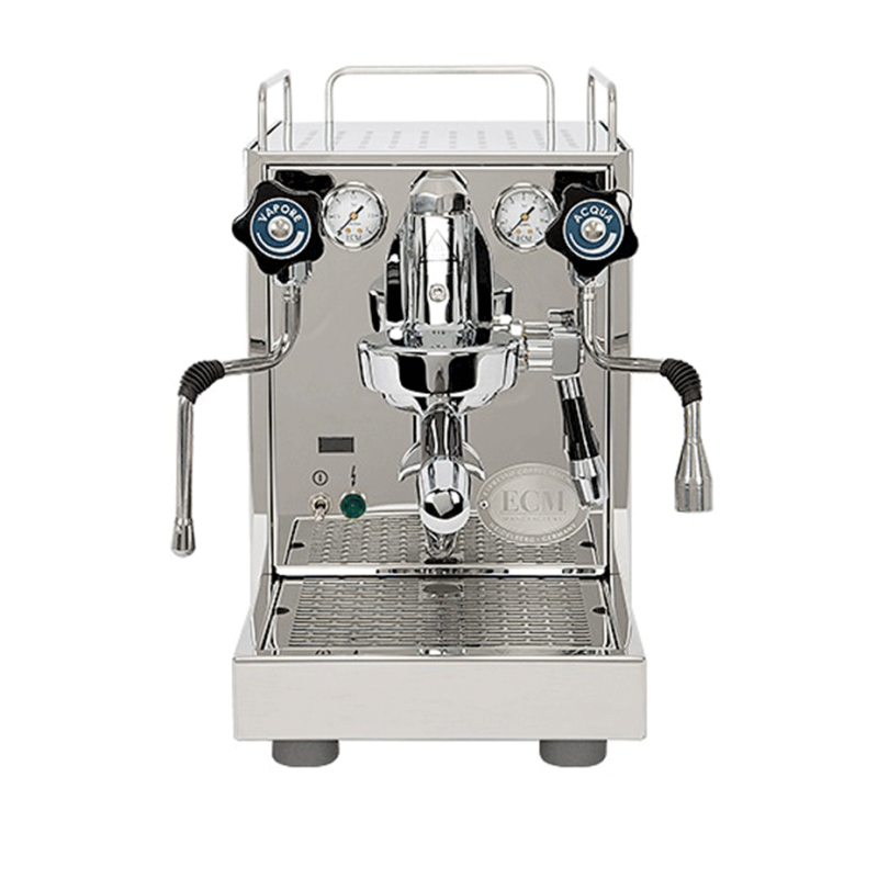 ECM Mechanika Slim PID Espressomaskine Inkl. Timemore Bricks Elektrisk Espressokværn 01S Sort