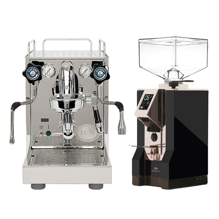 ECM Mechanika Slim PID Espressomaskine Inkl. Eureka Mignon Specialita Sort/Chrome Espressokværn