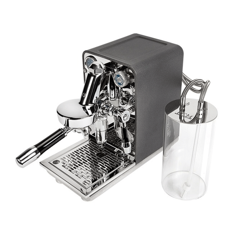 ECM Puristika Anthracite Espressomaskine Inkl. Eureka Mignon Zero 65 Speedy Espressokværn &Tamper