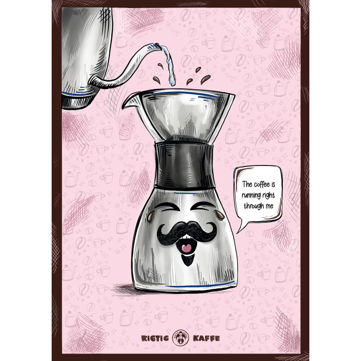 Rigtig Kaffe 4 Kaffeposters 21x30 cm
