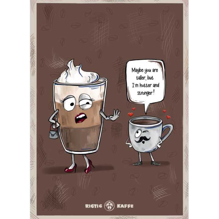Rigtig Kaffe 2 Brun Kaffe Posters 21x30cm