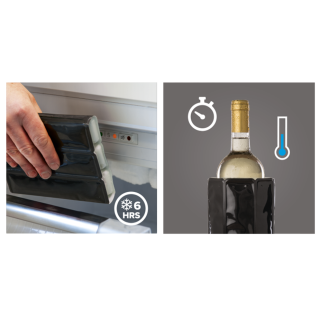 Vacu Vin Active Vinkylare Sølv