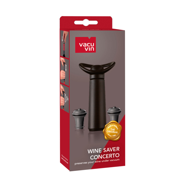 Vacu Vin Wine Saver Concerto Vakuumpump Inkl. 2 Vinkorkar