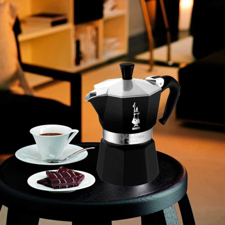 Bialetti Moka Express, 3 kopp. - Svart Mokabryggare