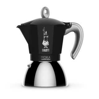 Bialetti Moka Induction 6 Kopp. Svart