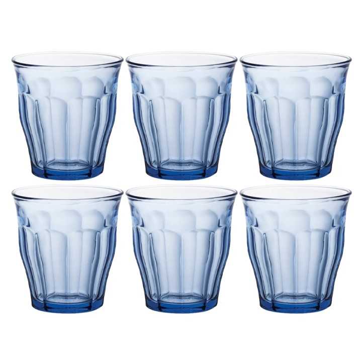 Duralex Picardie Caféglas 25cl 6 st Blå