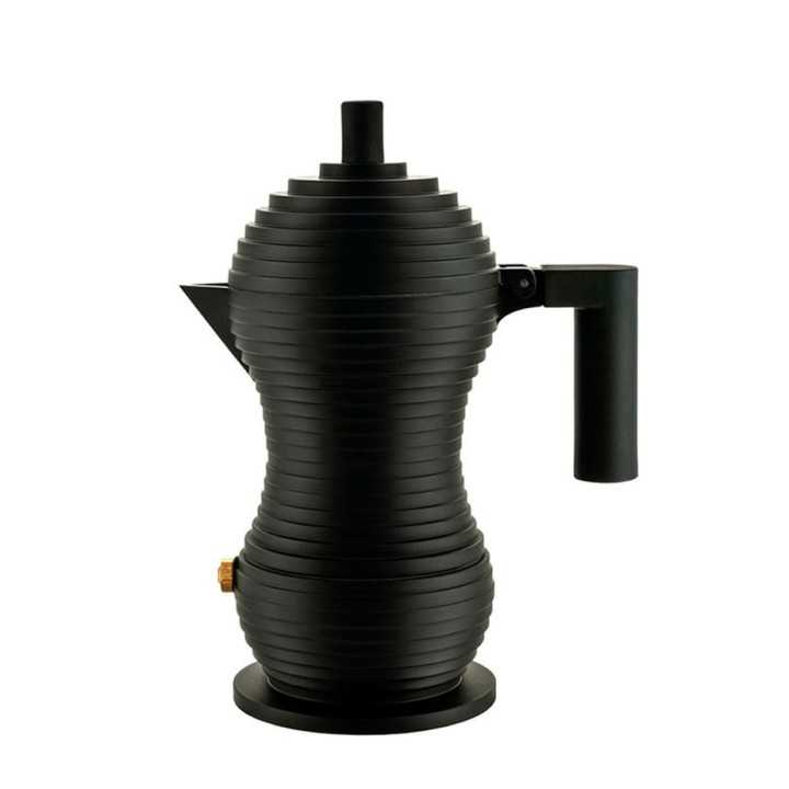 Alessi Pulcina Mokabryggare Svart 3 Kopp