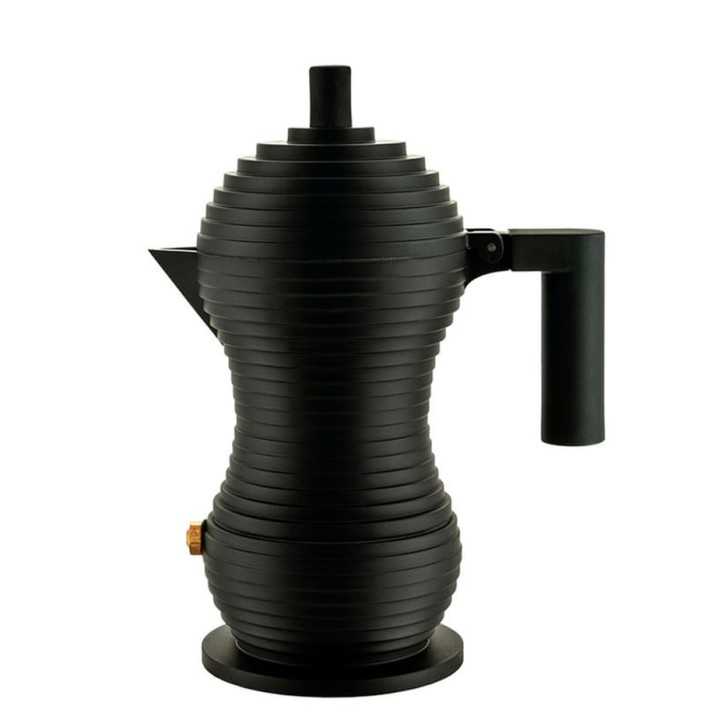 Alessi Pulcina Mokabryggare Svart 6 Kopp