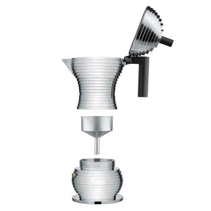 Alessi Pulcina Espressokanna Svart 3 Kopp