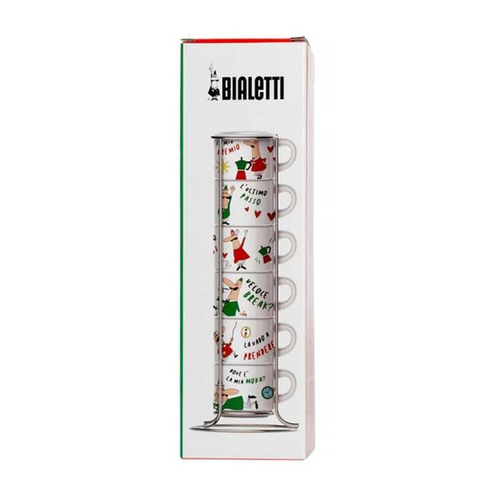Bialetti Espressokoppar Inkl. Stand 6 st