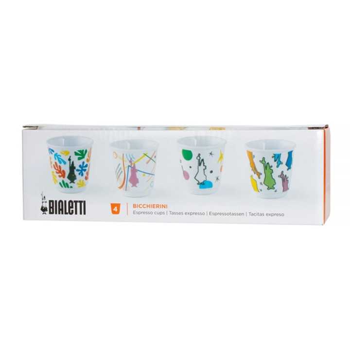 Bialetti Arte Espressokoppar 4 St Motiver