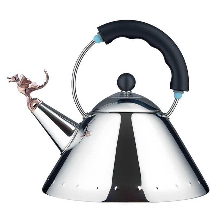 Alessi 9093 Tea Rex Kettle Svart