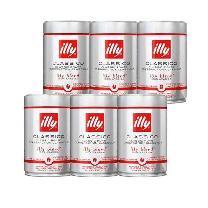 Illy Espresso Classico 6x250g Hela Kaffebönor