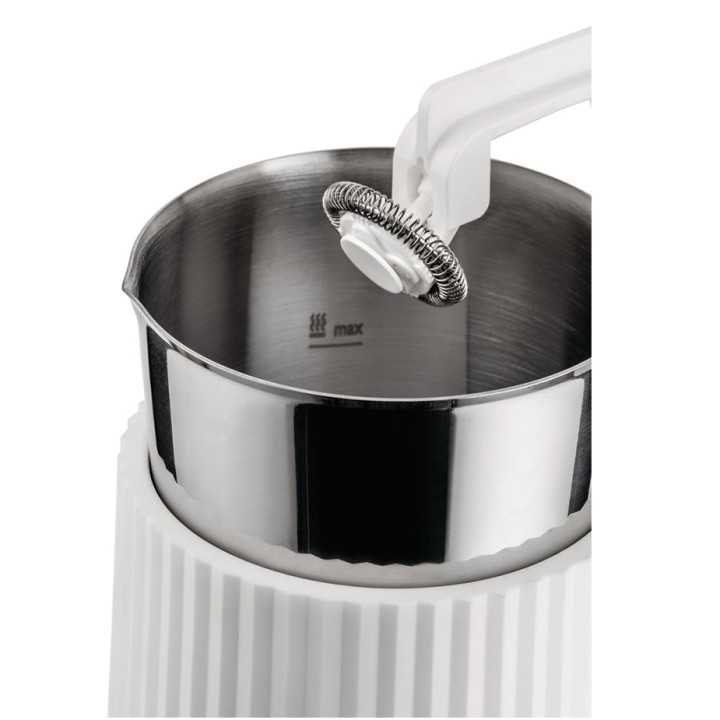Alessi Plissé Pulcina Elektrisk Mjölkskummare Vit