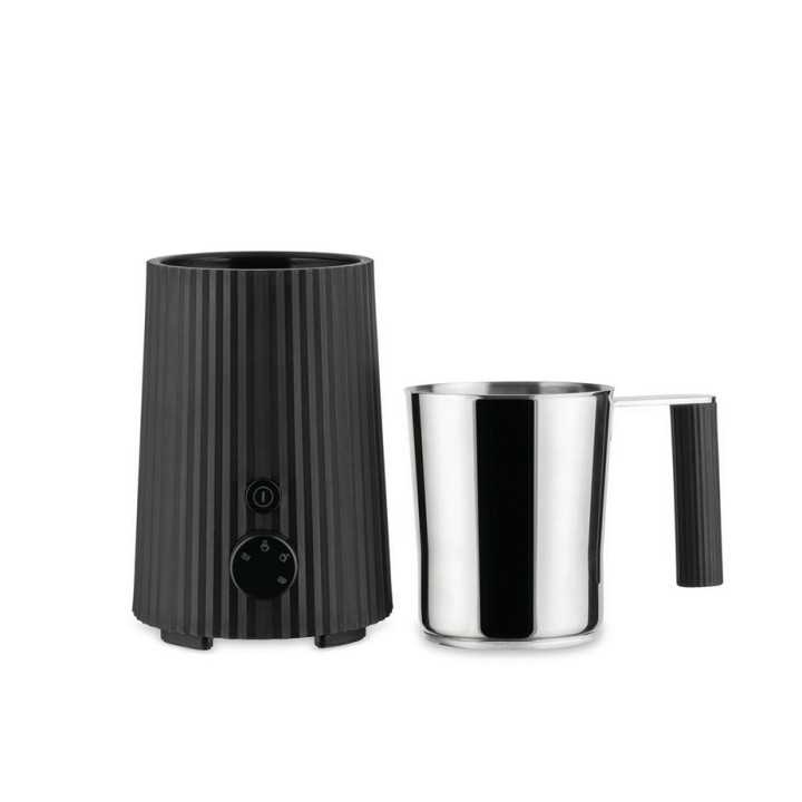 Alessi Plissé Pulcina Elektrisk Mjölkskummare Svart