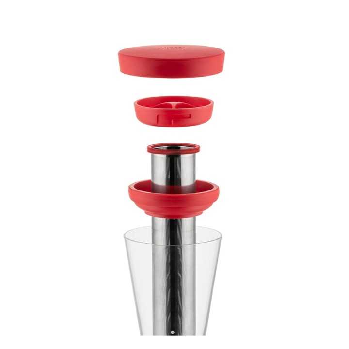 Alessi Mazagran Iskaffebryggare Röd