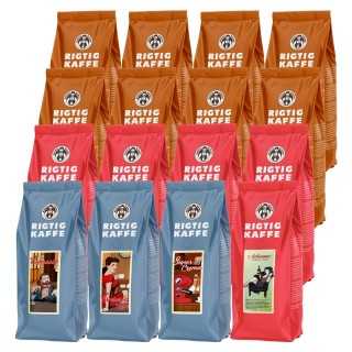 Rigtig Kaffe Mixpaket - 16 varianter