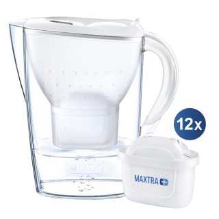 Brita Marella 2,4 L Vit Inkl. 12 Maxtra+ Filter