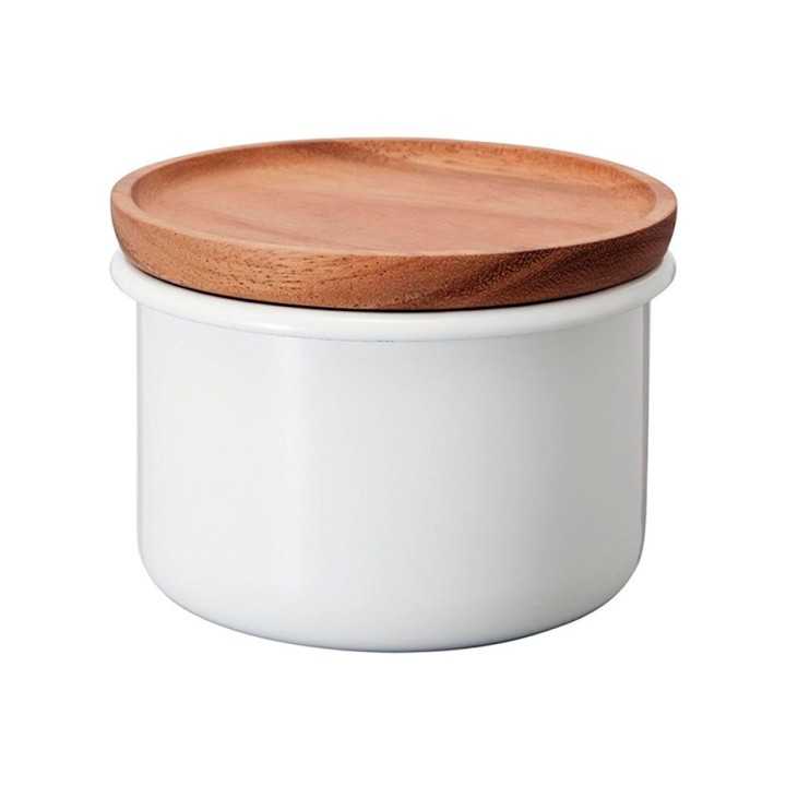 Hario Förvaringsburk Vit/Trä 400ml