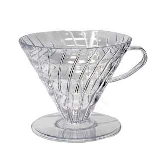 Hario Cup Dripper V60 Transparent Plast 2 Kopp