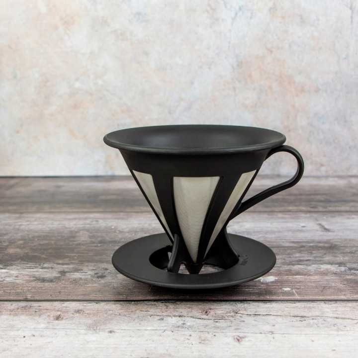 Hario Cafeor 02 Dripper Svart 2 Kopp