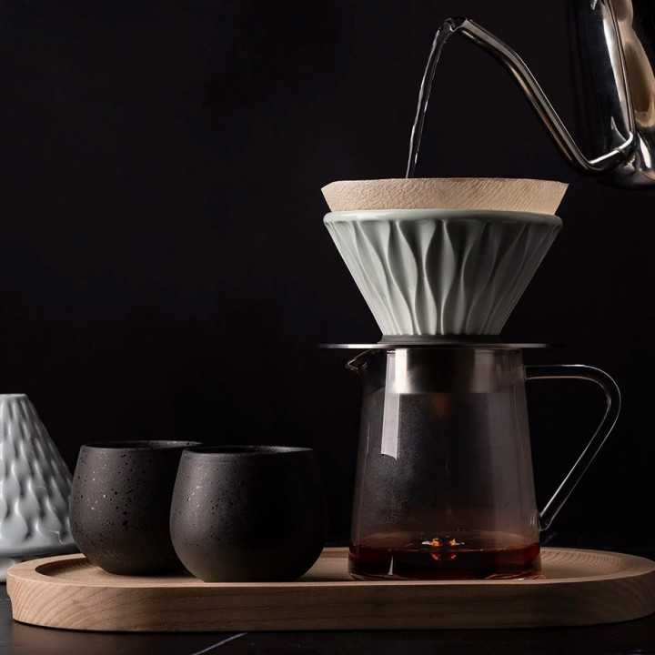 Loveramics Brewers Smooth Dripper Celadon Grön 2 Kopp Inkl. Stativ Svart