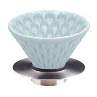 Loveramics Brewers Mellow Dripper Celadon Blå 2 Kopp Inkl. Stativ Metallisk
