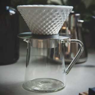 Loveramics Brewers Glaskanna Inkl. Hario V60-02 Keramik Dripper 2 Kopp