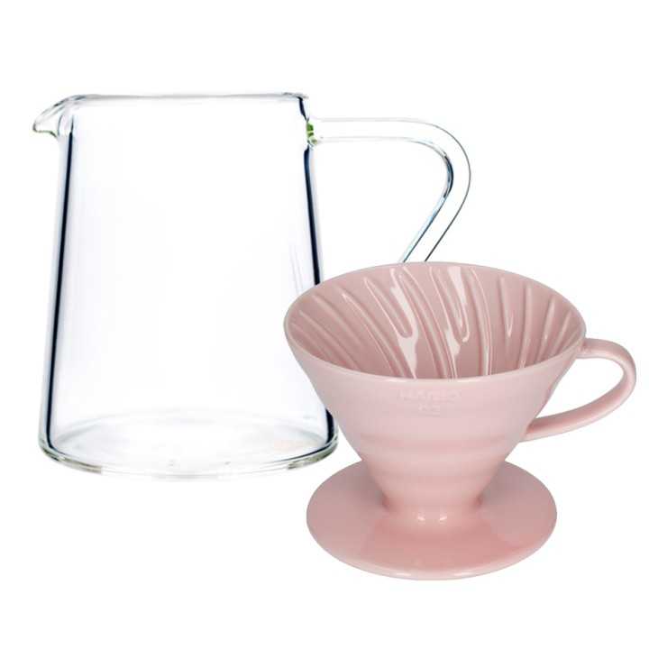 Loveramics Brewers Glaskanna Inkl. Hario V60-02 Keramik Dripper 2 Kopp