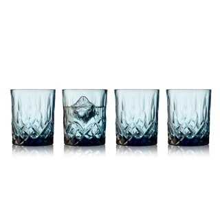 Lyngby Sorrento Whiskyglas 32 cl 4 St Blå