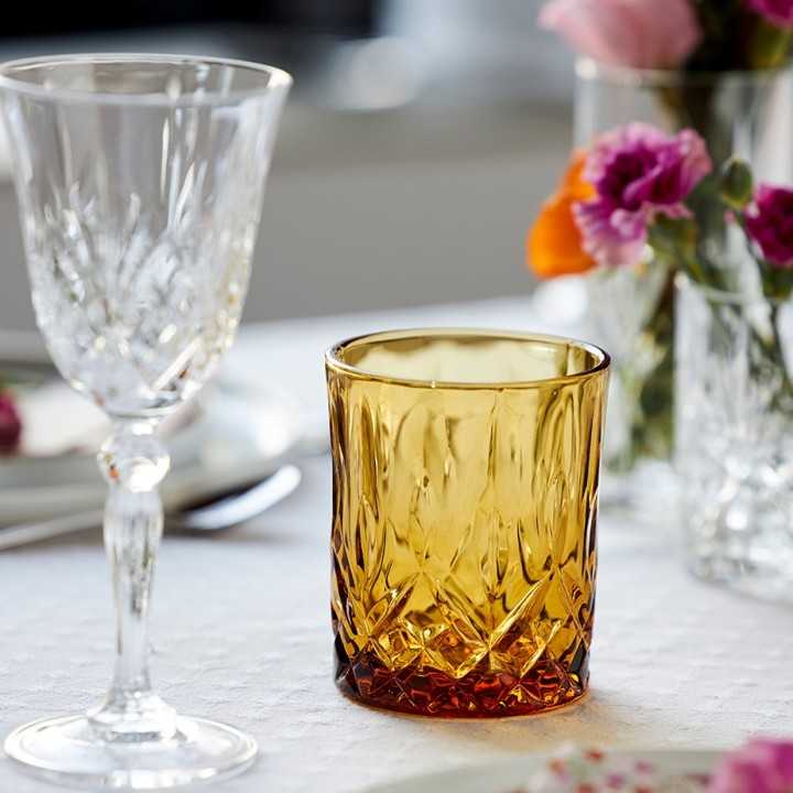 Lyngby Sorrento Whiskyglas 32 cl 4 St Amber