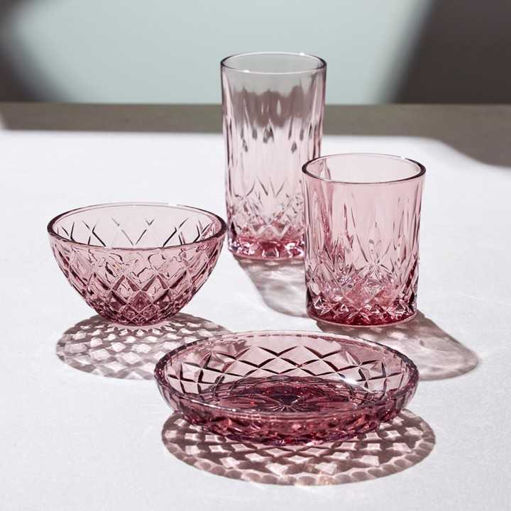 Lyngby Sorrento Highballglas 38 cl 4 St Pink