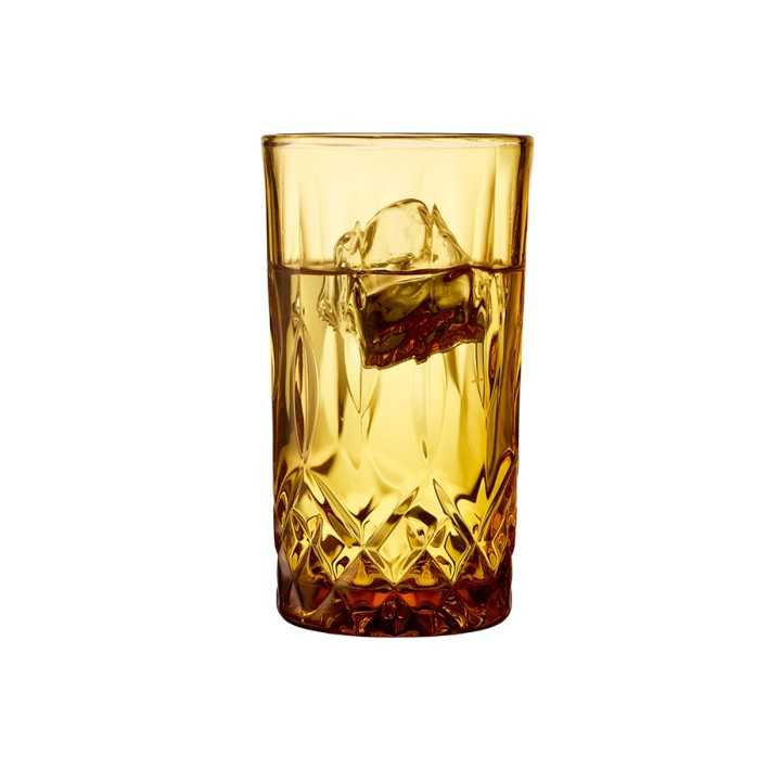 Lyngby Sorrento Highballglas 38 cl 4 St Amber