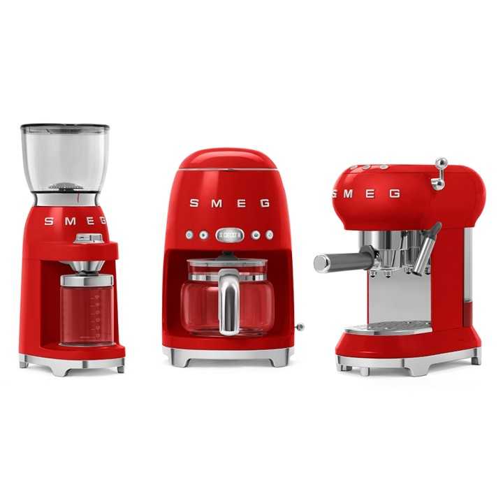Smeg DCF02RDEU Drip Kaffemaskin Röd