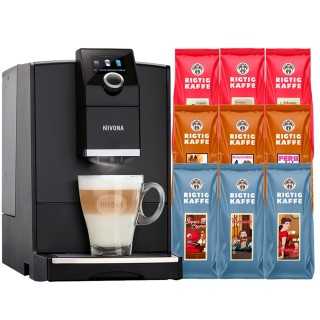Nivona NICR 790 Matt Svart Espressomaskin Inkl. 4,2kg Rigtig Kaffe