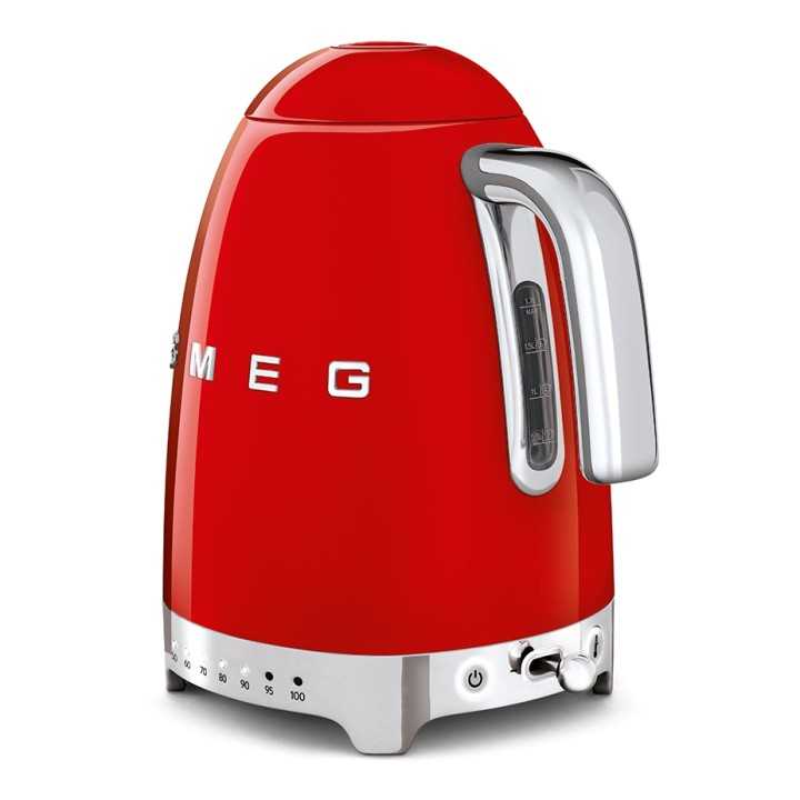 Smeg KLF04RDEU Vattenkokare m. Temperatur 1,7L Röd