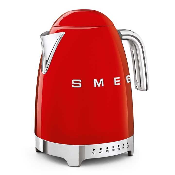 Smeg KLF04RDEU Vattenkokare m. Temperatur 1,7L Röd