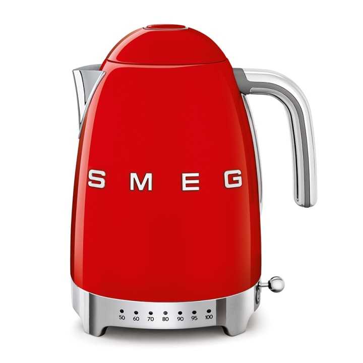Smeg KLF04RDEU Vattenkokare m. Temperatur 1,7L Röd