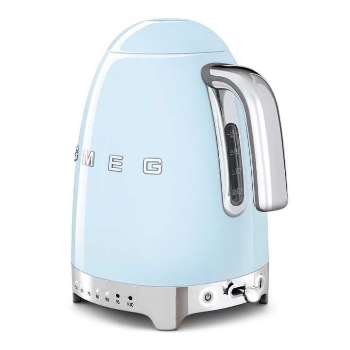 Smeg KLF04PBEU Vattenkokare m. Temperatur 1,7L Pastelblå